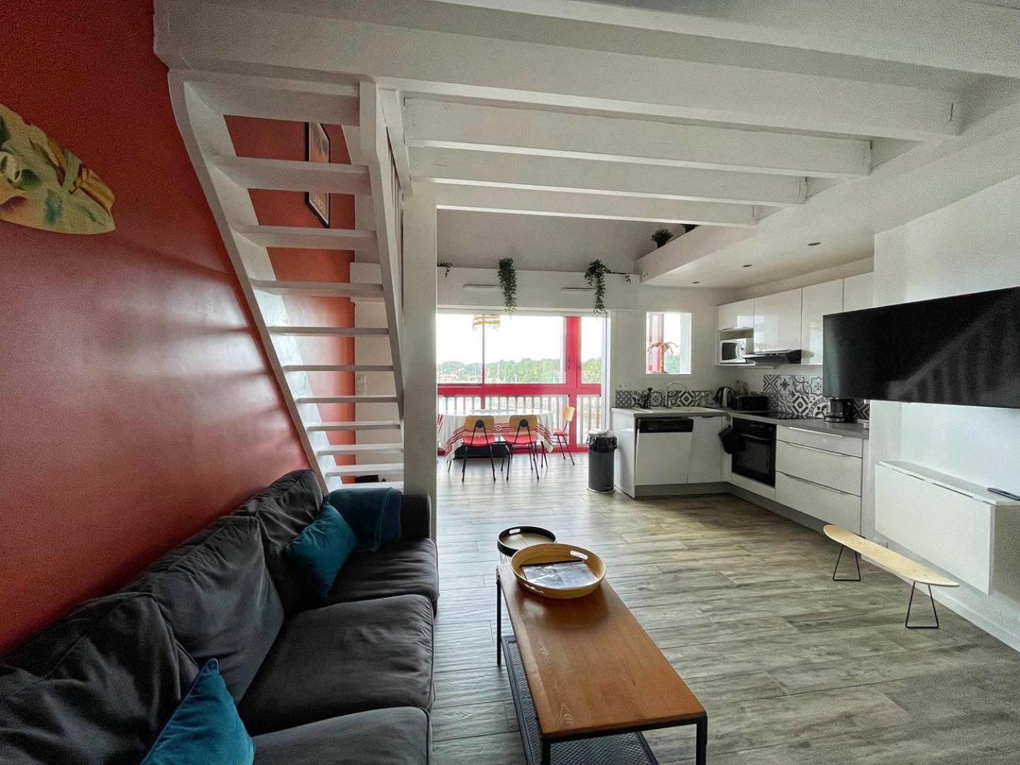 Appartement PORT SUD - T3 en duplex avec vue panoramique sur le port de Capbreton Extérieur photo